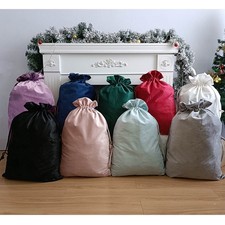 Large Blank Velvet Drawstring Christmas Sack