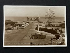 Pier Head & Amusement Park Withernsea Yorkshire Real Photo Postcard A23