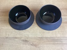 Vintage WEDGWOOD Black Basalt Jasperware Bowls and plates dating to 1963
