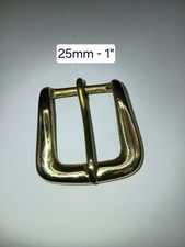 SOLID BRASS CHUNKY BELT BUCKLE