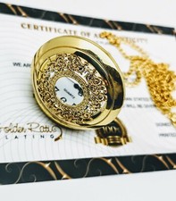 24k Gold Plated Half Hunter