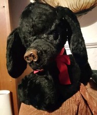 Vintage Kitsch Black Poodle