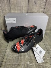 Adidas Predator Malice Control FG Rugby Boots Size UK 7 Brand New Black Red 7uk