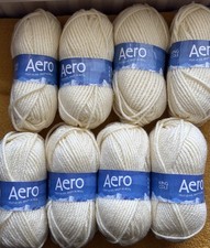 King Cole Aero Super Chunky Yarn 8x100g Balls Natural/Cream 20% Wool Shade 436 
