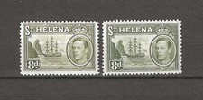 ST HELENA 1938/44 SG 136a/136b