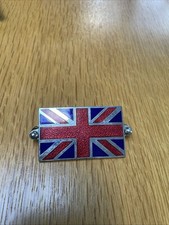 Chrome and Enamel Badge of The Union Jack of England.