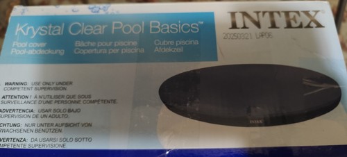Intex krystal pool - clear, cover