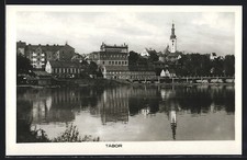 Postcard Tabor, shoreline 