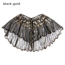 Dress Accessories Party Evening Cape Sequins Shawl Wraps Short Jacket Vintage