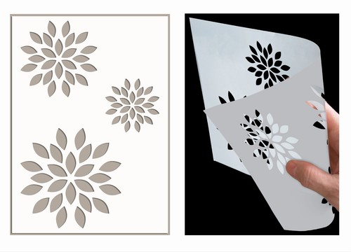 Daisy flower stencil - daisy,