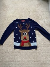 Boys Rudolph Christmas Jumper Primark 6-7 Years