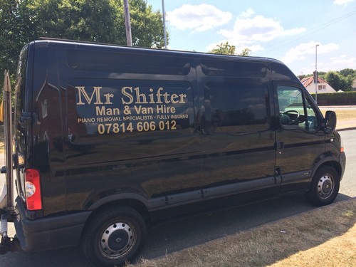Piano removal man and - and, van