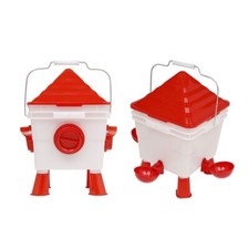 Rainproof Poultry Feeder & Drinker  with Rodent Protection