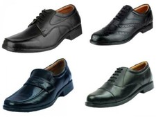 Mens Boys Leather Shoes