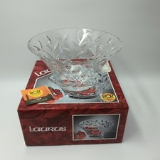 RCR Laurus Crystal Glass Bowl Vintage Royal Crystal Rock 24cm x 11.5 Fruit Punch