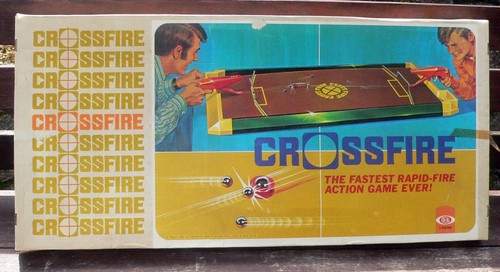 1971 ideal crossfire game - crossfire,
