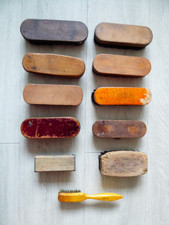 Vintage Shoe Polishing Brushes x 13 Shoe Shine Brush Bundle Macson, Harris