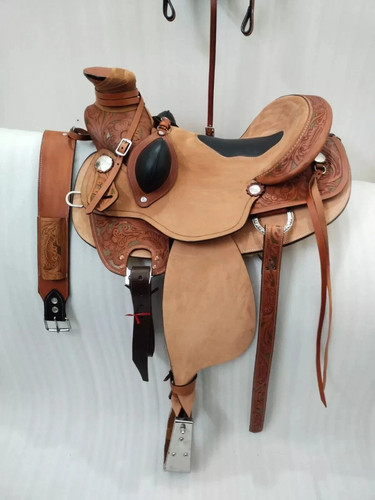 Rough out natural leather - natural,