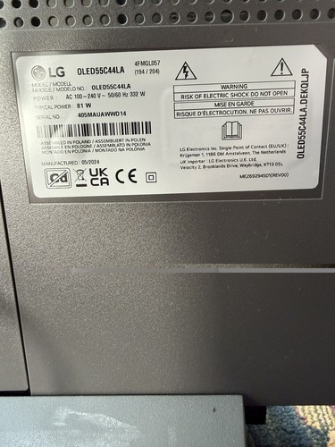 Oled55c44la oled evo 4k - oled,