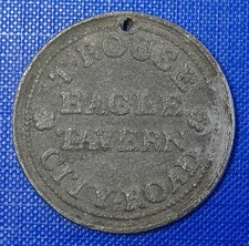 London, Eagle Tavern, City Road, T(homas) Rouse 6D Pub/Theatre Check/Token-Read!