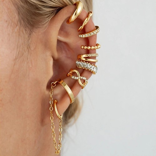 Pcs simple zircon ear - zircon,
