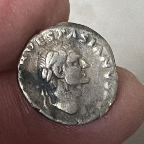 Silver denarius coin - silver,