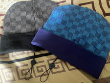 Black Louis Vuitton Petit Damier Beanie