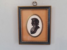 Vintage Framed Enid Elliott Linder Art Silhoutte Mr James Wall Hanging Art Print