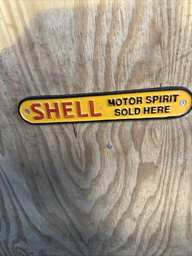Shell cast sign - shell,