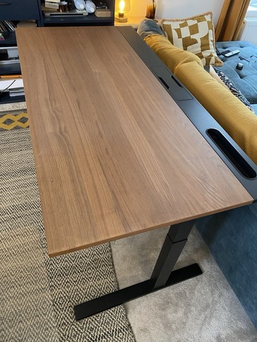 Ikea mittzon desk walnut - ikea,