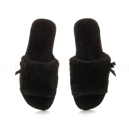 Womens ladies flat - grip, fluffy