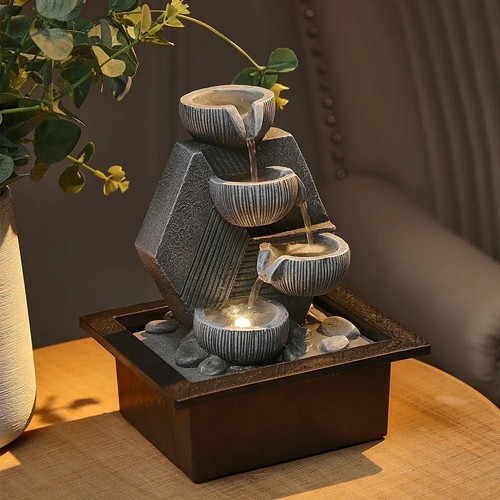 Garden resin fountain - garden,