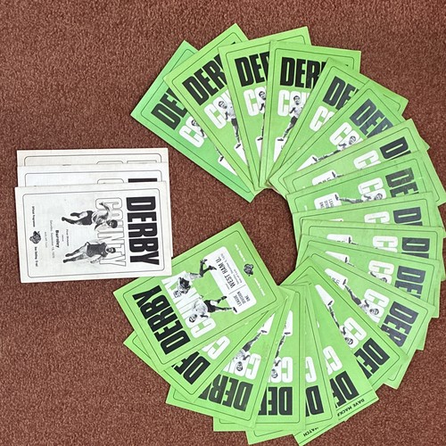 Derby county home programmes - county,
