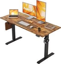Agilestic Electric Adjustable Standing Desk 120x60 cm Brown Colour Boxed