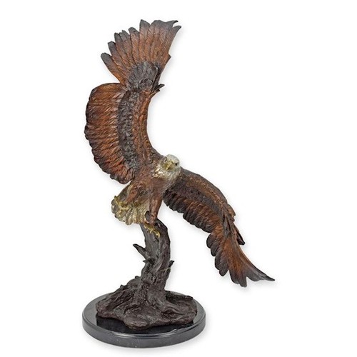 Bronze falcon statue eagle - falcon,