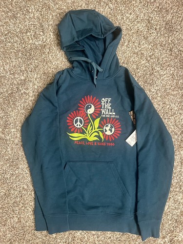 Vans hoodie green size - vans, green,