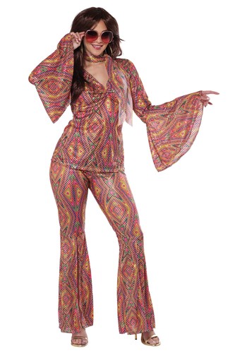 Women 1970s disco costume - women's,