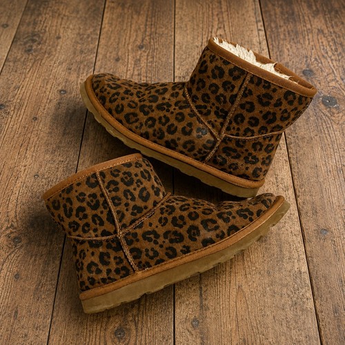 Leopard print ankle slipper - ankle,