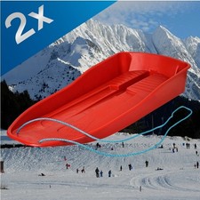 2x Large Kids Snow Sled Sledge