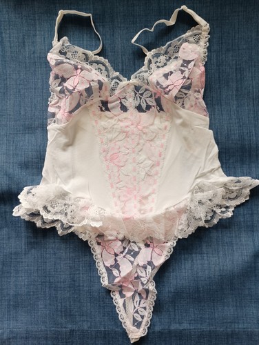 Vintage lace satin basque - vintage, in