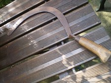 Vintage rip hook / scythe, Fussel Mells 2, 22" total length.