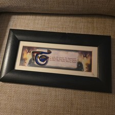 Angela Butler Framed Mounted Irish Home Blessing Stained Glass Celtic Wall Art