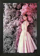 Audrey Hepburn with flower