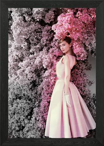 Audrey hepburn with flower - audrey,