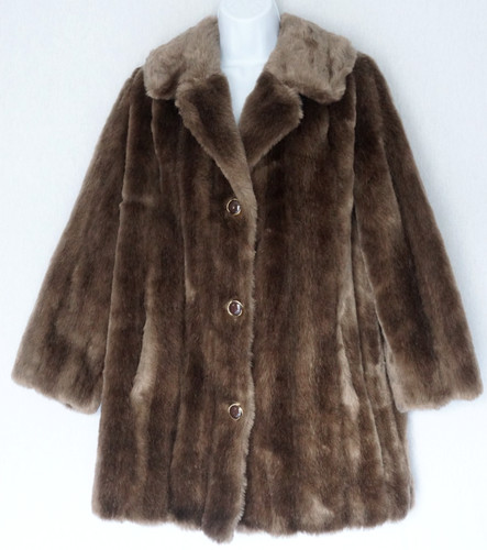 Ladies vintage brown - vintage, fur