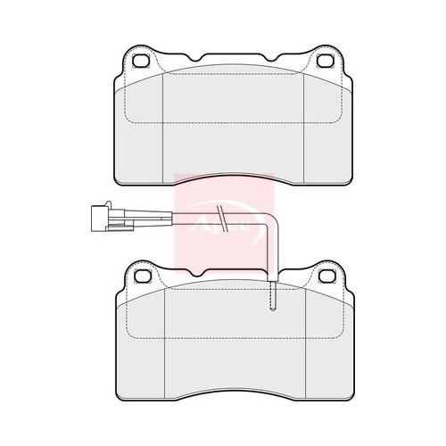 Apec brake pad set - pad, set,
