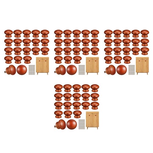 Durable brown wooden knobs - durable,
