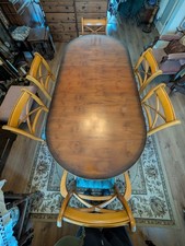 Dining table and chairs - dining, 6