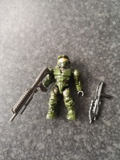 Halo UNSC Master Chief Spartan Marine Mini Figure Mega Bloks 2010s Xbox