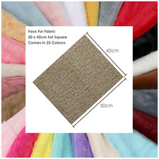 Faux Fur Fabric Fat Squares